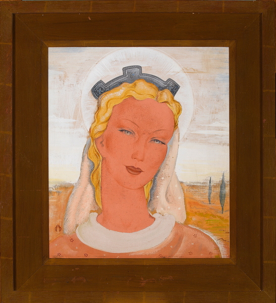 Artist Maxwell Armfield: Madonna of the Desert, circa 1916