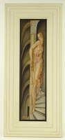 Artist Victor Wood: Nude on a Spiral Staircase